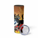 Australia Magpie ANZAC Day Skinny Tumbler Rising Sun 25th April Poppy Golden Wattle - Aussie Hoodie
