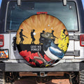 Australia Magpie ANZAC Day Spare Tire Cover Rising Sun 25th April Poppy Golden Wattle - Aussie Hoodie