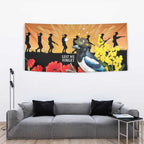 Australia Magpie ANZAC Day Tapestry Rising Sun 25th April Poppy Golden Wattle - Aussie Hoodie
