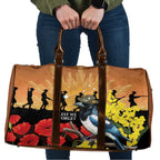 Australia Magpie ANZAC Day Travel Bag Rising Sun 25th April Poppy Golden Wattle - Aussie Hoodie