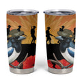 Australia Magpie ANZAC Day Tumbler Cup Rising Sun 25th April Poppy Golden Wattle - Aussie Hoodie