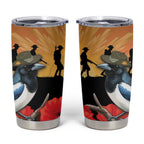 Australia Magpie ANZAC Day Tumbler Cup Rising Sun 25th April Poppy Golden Wattle - Aussie Hoodie