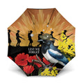Australia Magpie ANZAC Day Umbrella Rising Sun 25th April Poppy Golden Wattle - Aussie Hoodie