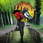 Australia Magpie ANZAC Day Umbrella Rising Sun 25th April Poppy Golden Wattle - Aussie Hoodie