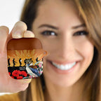 Australia Kookaburra ANZAC Day AirPods Case Rising Sun 25th April Poppy Eucalyptus Blossoms - Aussie Hoodie