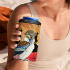 Australia Kookaburra ANZAC Day 4 in 1 Can Cooler Tumbler Rising Sun 25th April Poppy Eucalyptus Blossoms - Aussie Hoodie