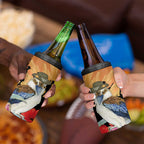 Australia Kookaburra ANZAC Day 4 in 1 Can Cooler Tumbler Rising Sun 25th April Poppy Eucalyptus Blossoms - Aussie Hoodie