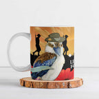 Australia Kookaburra ANZAC Day Ceramic Mug Rising Sun 25th April Poppy Eucalyptus Blossoms - Aussie Hoodie