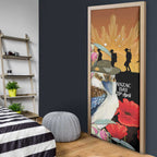 Australia Kookaburra ANZAC Day Door Cover Rising Sun 25th April Poppy Eucalyptus Blossoms - Aussie Hoodie