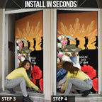 Australia Kookaburra ANZAC Day Door Cover Rising Sun 25th April Poppy Eucalyptus Blossoms - Aussie Hoodie