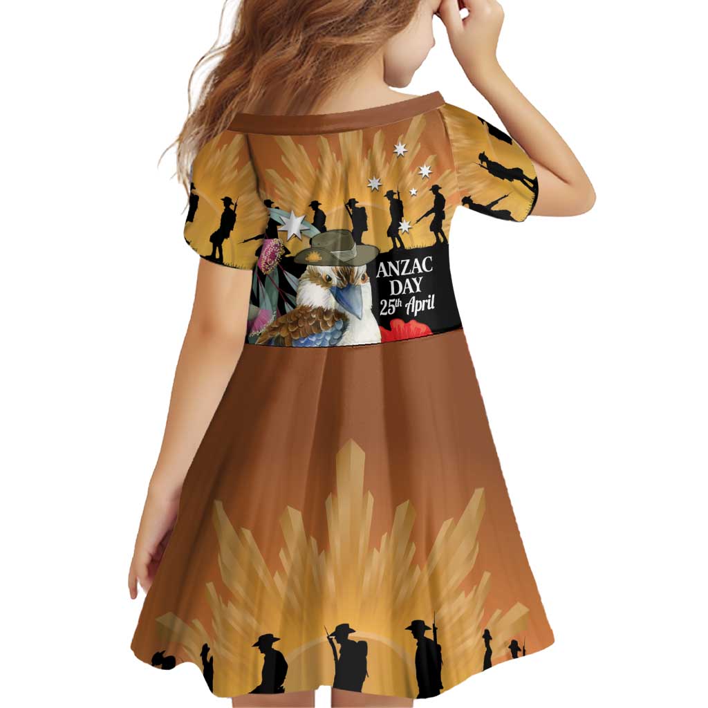 Australia Kookaburra ANZAC Day Family Matching Summer Maxi Dress and Hawaiian Shirt Rising Sun 25th April Poppy Eucalyptus Blossoms