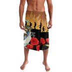Australia Kookaburra ANZAC Day Lavalava Rising Sun 25th April Poppy Eucalyptus Blossoms - Aussie Hoodie