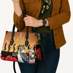 Australia Kookaburra ANZAC Day Leather Bag Rising Sun 25th April Poppy Eucalyptus Blossoms - Aussie Hoodie