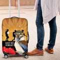 Australia Kookaburra ANZAC Day Luggage Cover Rising Sun 25th April Poppy Eucalyptus Blossoms - Aussie Hoodie