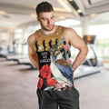 Australia Kookaburra ANZAC Day Men Tank Top Rising Sun 25th April Poppy Eucalyptus Blossoms - Aussie Hoodie