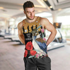 Australia Kookaburra ANZAC Day Men Tank Top Rising Sun 25th April Poppy Eucalyptus Blossoms - Aussie Hoodie
