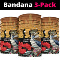 Australia Kookaburra ANZAC Day Neck Gaiter Rising Sun 25th April Poppy Eucalyptus Blossoms - Aussie Hoodie