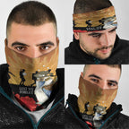 Australia Kookaburra ANZAC Day Neck Gaiter Rising Sun 25th April Poppy Eucalyptus Blossoms - Aussie Hoodie