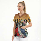 Australia Kookaburra ANZAC Day Scrub Top Rising Sun 25th April Poppy Eucalyptus Blossoms - Aussie Hoodie