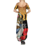 Australia Kookaburra ANZAC Day Summer Maxi Dress Rising Sun 25th April Poppy Eucalyptus Blossoms - Aussie Hoodie