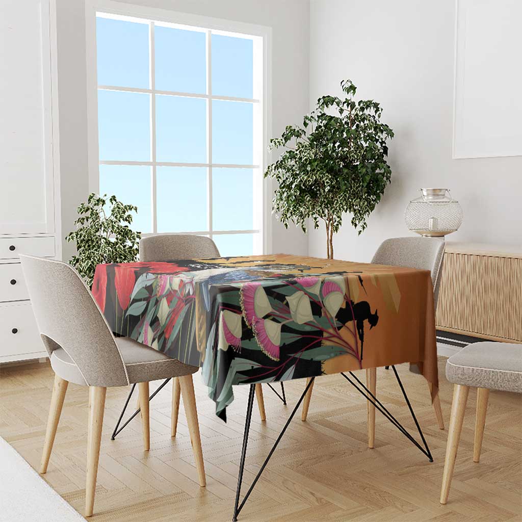 Australia Kookaburra ANZAC Day Tablecloth Rising Sun 25th April Poppy Eucalyptus Blossoms - Aussie Hoodie