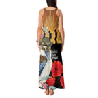 Australia Kookaburra ANZAC Day Tank Maxi Dress Rising Sun 25th April Poppy Eucalyptus Blossoms - Aussie Hoodie