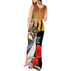 Australia Kookaburra ANZAC Day Tank Maxi Dress Rising Sun 25th April Poppy Eucalyptus Blossoms - Aussie Hoodie