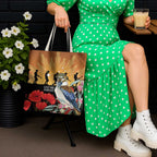 Australia Kookaburra ANZAC Day Tote Bag Rising Sun 25th April Poppy Eucalyptus Blossoms - Aussie Hoodie