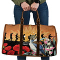 Australia Kookaburra ANZAC Day Travel Bag Rising Sun 25th April Poppy Eucalyptus Blossoms - Aussie Hoodie