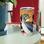 Australia Kookaburra ANZAC Day Tumbler Cup Rising Sun 25th April Poppy Eucalyptus Blossoms - Aussie Hoodie