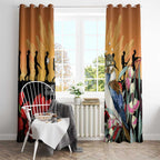 Australia Kookaburra ANZAC Day Window Curtain Rising Sun 25th April Poppy Eucalyptus Blossoms - Aussie Hoodie