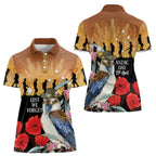 Australia Kookaburra ANZAC Day Women Polo Shirt Rising Sun 25th April Poppy Eucalyptus Blossoms - Aussie Hoodie