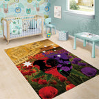Australia ANZAC Day Area Rug Australian Army Animals Lest We Forget