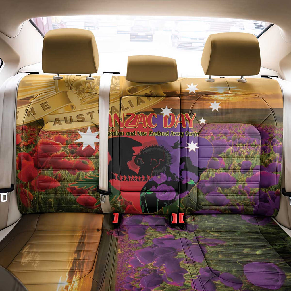 Australia ANZAC Day Back Car Seat Cover Australian Army Animals Lest We Forget