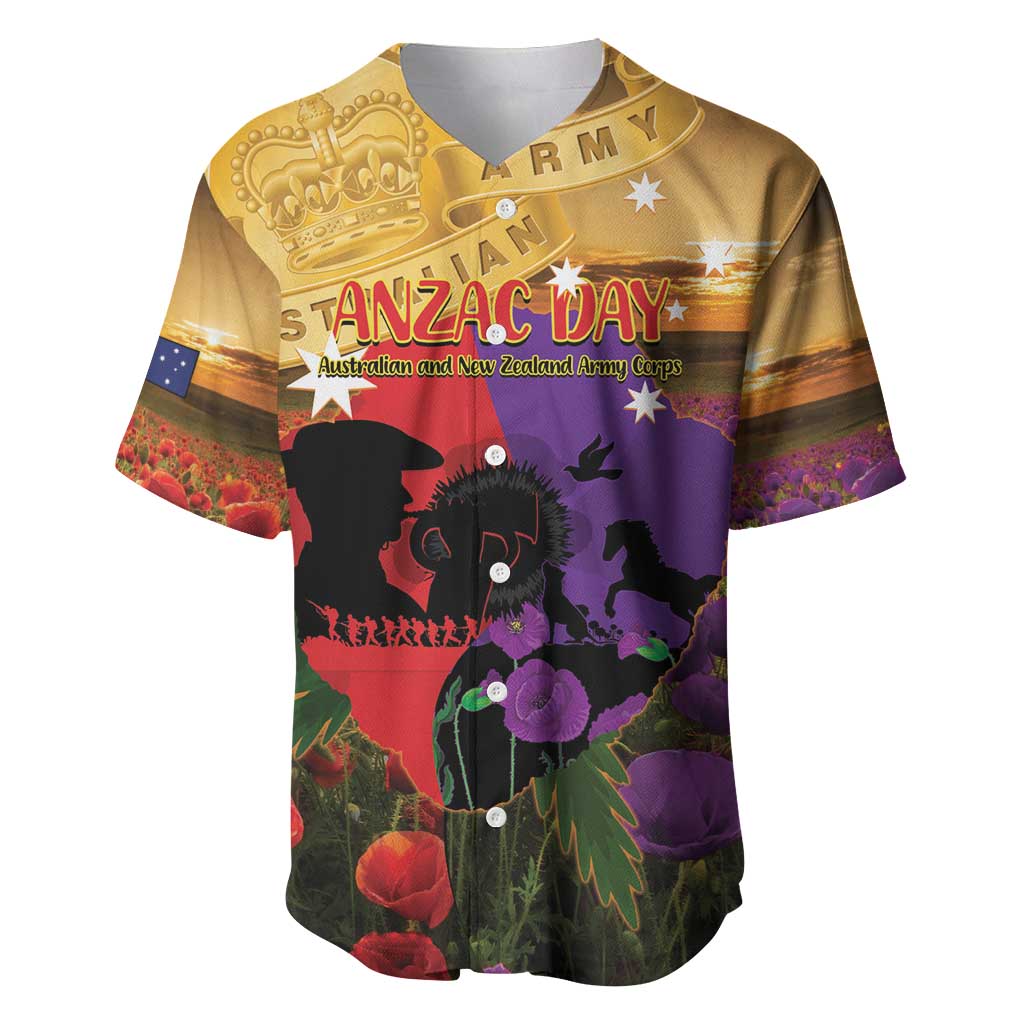 Australia ANZAC Day Baseball Jersey Australian Army Animals Lest We Forget