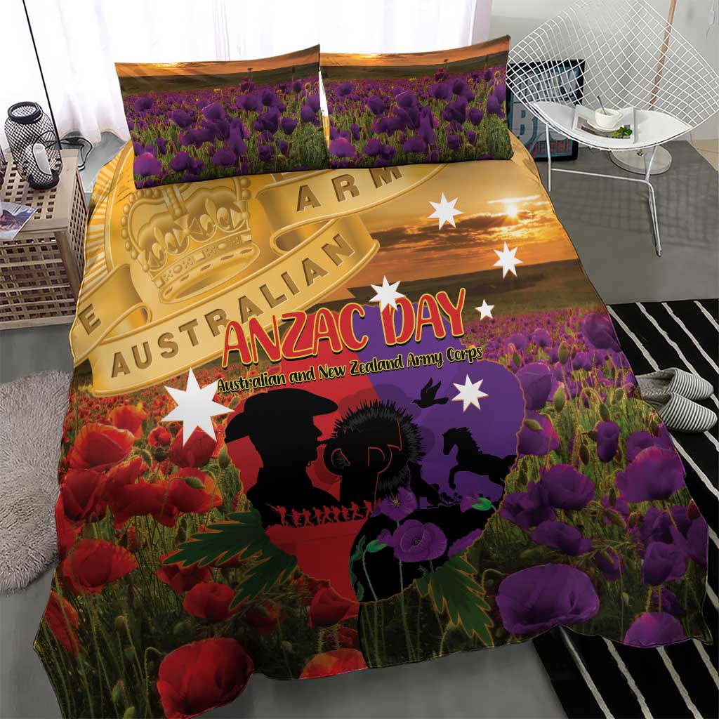Australia ANZAC Day Bedding Set Australian Army Animals Lest We Forget