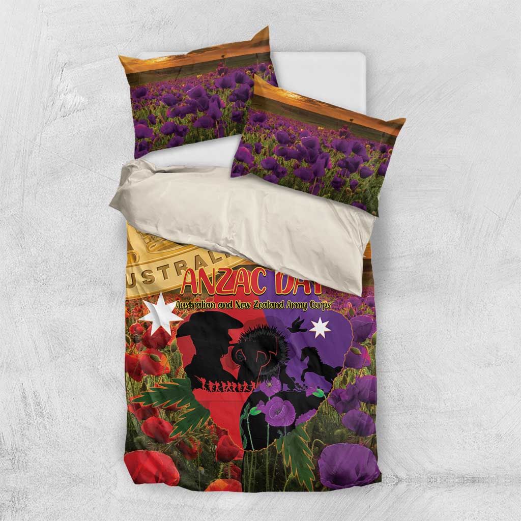Australia ANZAC Day Bedding Set Australian Army Animals Lest We Forget