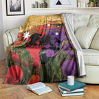 Australia ANZAC Day Blanket Australian Army Animals Lest We Forget