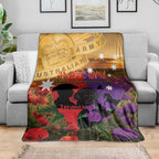 Australia ANZAC Day Blanket Australian Army Animals Lest We Forget