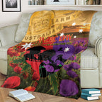 Australia ANZAC Day Blanket Australian Army Animals Lest We Forget