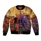 Australia ANZAC Day Bomber Jacket Australian Army Animals Lest We Forget