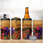 Australia ANZAC Day 4 in 1 Can Cooler Tumbler Australian Army Animals Lest We Forget