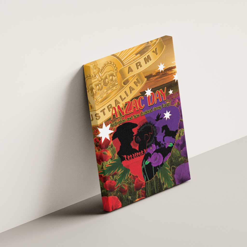 Australia ANZAC Day Canvas Wall Art Australian Army Animals Lest We Forget