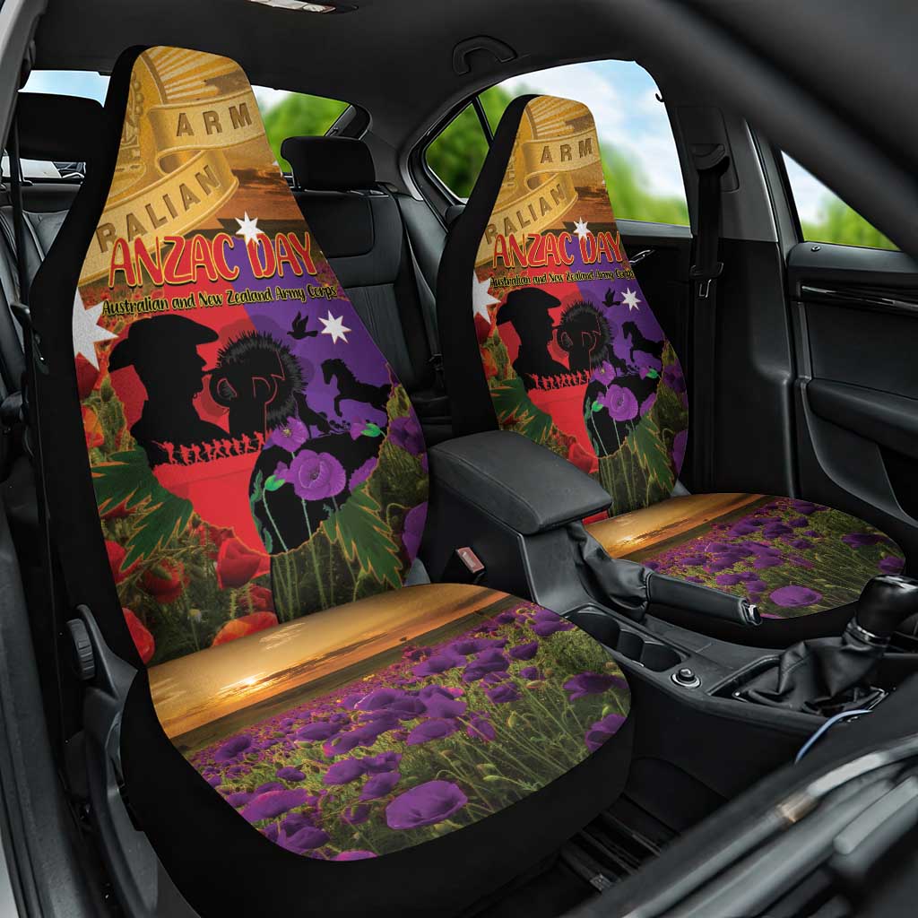 Australia ANZAC Day Car Seat Cover Australian Army Animals Lest We Forget