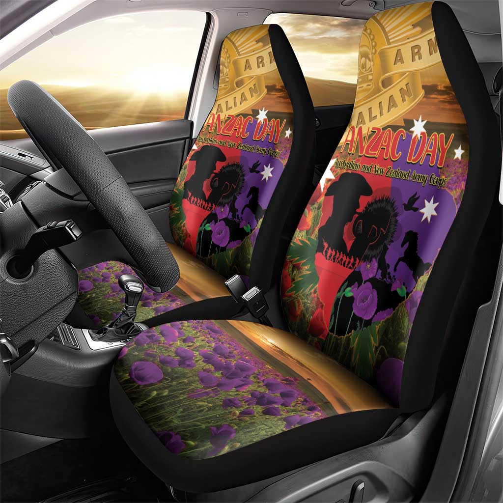 Australia ANZAC Day Car Seat Cover Australian Army Animals Lest We Forget
