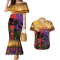 Australia ANZAC Day Couples Matching Mermaid Dress and Hawaiian Shirt Australian Army Animals Lest We Forget