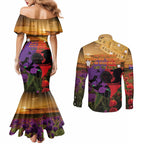 Australia ANZAC Day Couples Matching Mermaid Dress and Long Sleeve Button Shirt Australian Army Animals Lest We Forget
