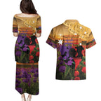 Australia ANZAC Day Couples Matching Puletasi and Hawaiian Shirt Australian Army Animals Lest We Forget