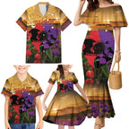 Australia ANZAC Day Family Matching Mermaid Dress and Hawaiian Shirt Australian Army Animals Lest We Forget