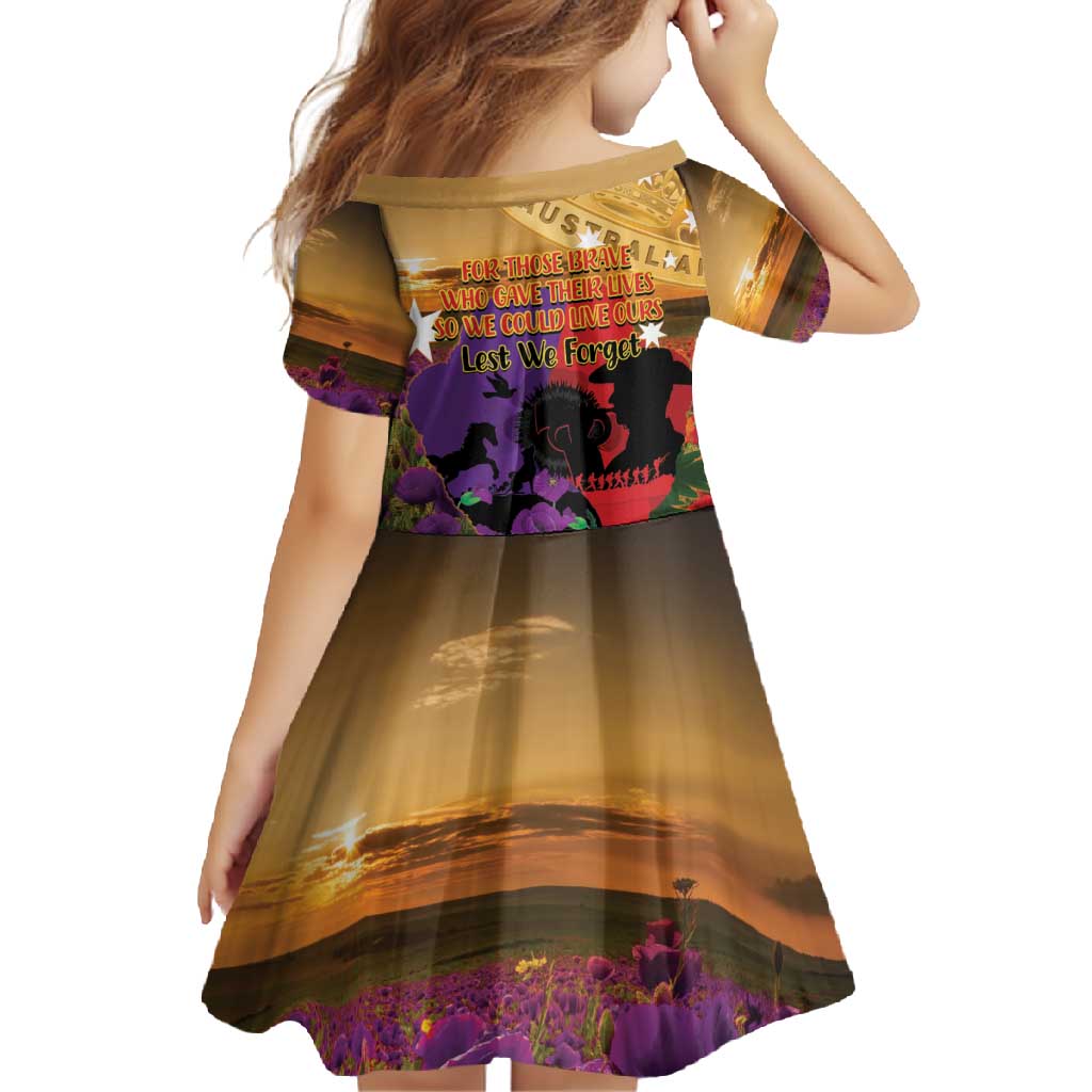 Australia ANZAC Day Family Matching Off Shoulder Maxi Dress and Hawaiian Shirt Australian Army Animals Lest We Forget